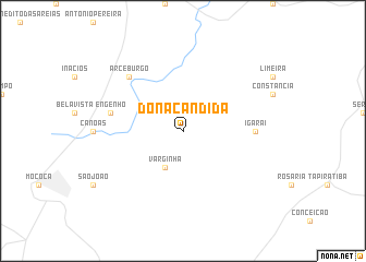 map of Dona Cândida