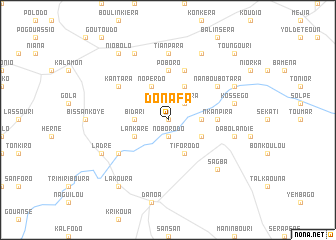map of Donafa