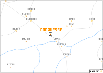 map of Donakessé