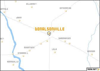 map of Donalsonville