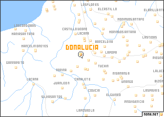 map of Doña Lucia