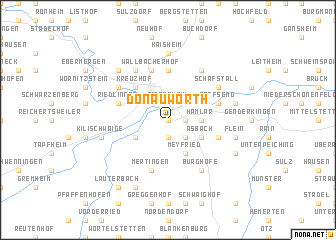 map of Donauwörth