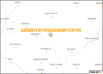 map of Donbayçayır see Dombayçayırı