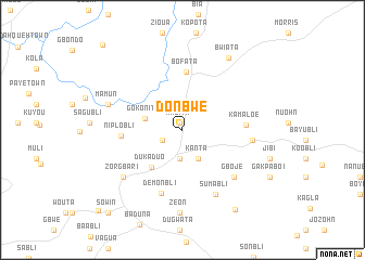 map of Donbwe