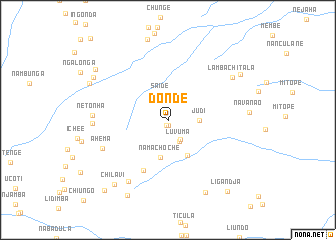 map of Donde