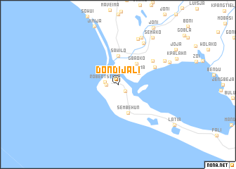 map of Dondijali