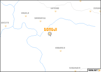 map of Dondji