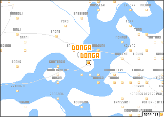 map of Donga