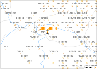 map of Ðông Bình