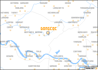 map of Ðông Cốc