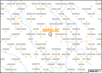 map of Ðông Lộc