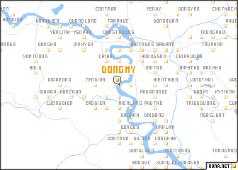 map of Dông Mỹ