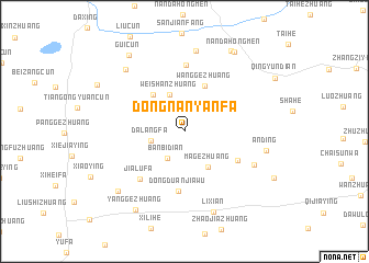 map of Dongnanyanfa