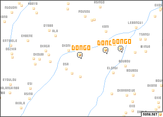 map of Dongo
