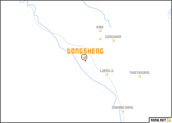 map of Dongsheng