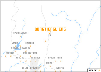 map of Ðơng Tiêng Liêng