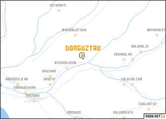 map of Donguztau