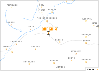 map of Dongxia