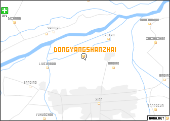 map of Dongyangshanzhai