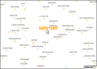 map of Dongyuan