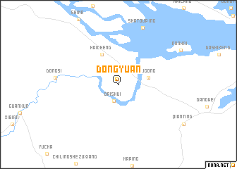 map of Dongyuan