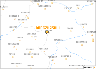 map of Dongzhashui