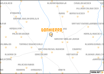 map of Donhierro