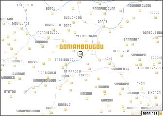 map of Doniambougou