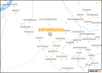 map of Doniobougou