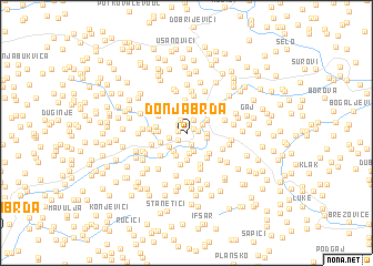 map of Donja Brda