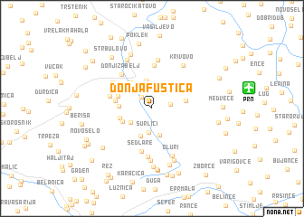 map of Donja Fuštica