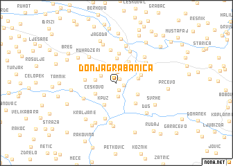 map of Donja Grabanica