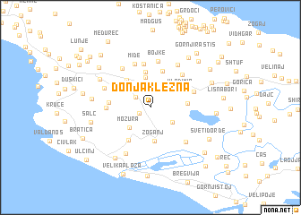 map of Donja Klezna