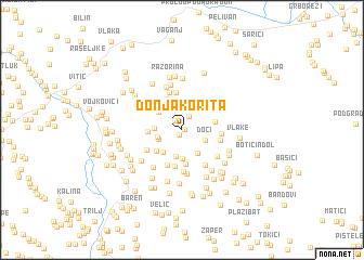 map of Donja Korita