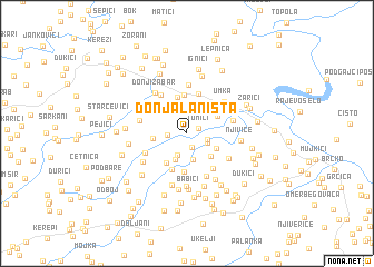 map of Donja Laništa