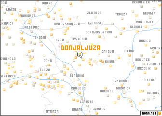 map of Donja Ljuža