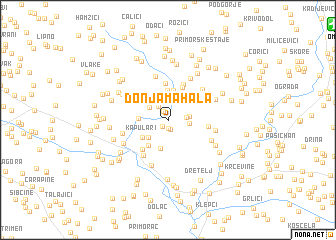 map of Donja Mahala