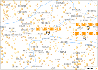 map of Donja Mahala