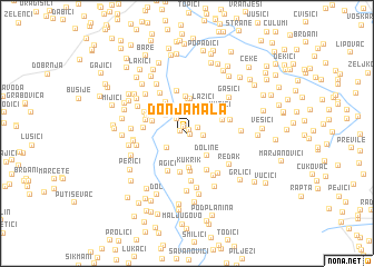 map of Donja Mala