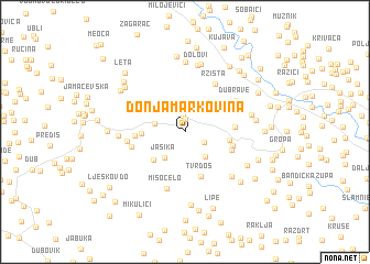 map of Donja Markovina