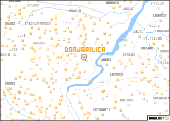 map of Donja Pilica
