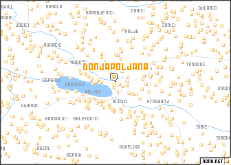 map of Donja Poljana