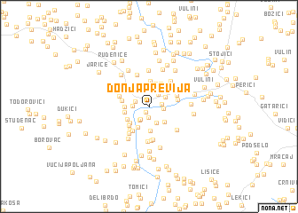 map of Donja Previja