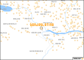 map of Donja Slatina