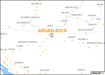 map of Donja Slavica