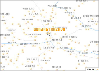 map of Donja Stražava