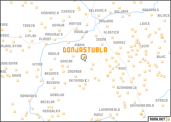 map of Donja Stubla