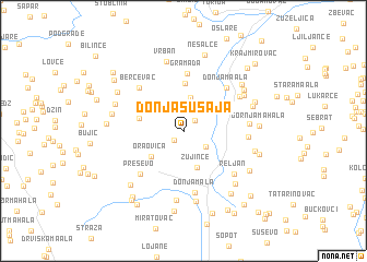 map of Donja Šušaja