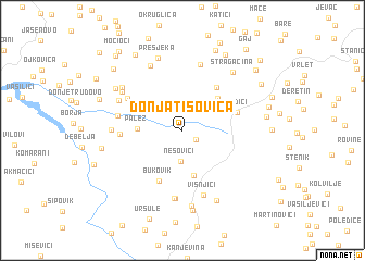 map of (( Donja Tisovica ))