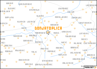 map of Donja Toplica